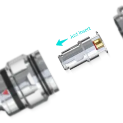 Pièce de rechange pour cigarette électronique : une résistance Eleaf 0.3 ohm prête à être insérée.
