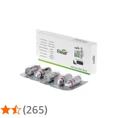 Cinq résistances Melo 5 Eleaf, prêtes à l'emploi pour une expérience de vapotage optimale.
