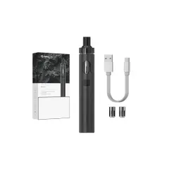 Kit ego aio 2 noir avec câble USB et accessoires.