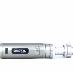 Cigarette électronique iStick Pico argentée, affichant 75.0W.
