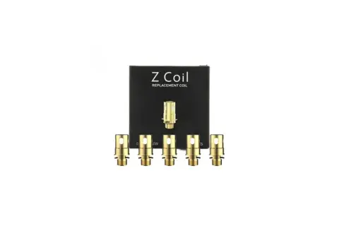 Boîte de résistances Z Coil pour Innokin Z80, avec cinq résistances dorées alignées.