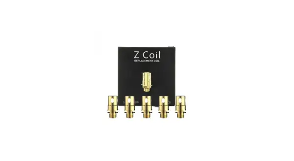 Boîte de résistances Z Coil pour Innokin Z80, avec cinq résistances dorées alignées.