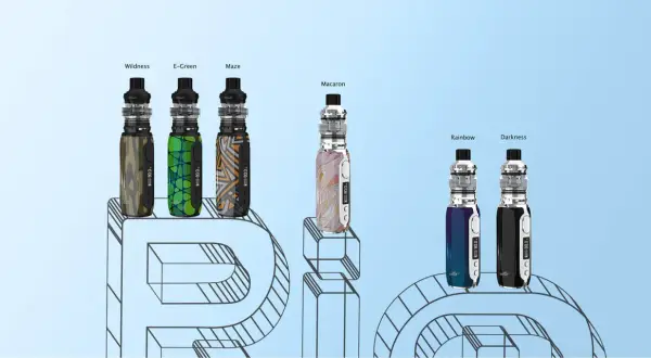 iStick Rim C 80W en plusieurs coloris : Wildness, E-Green, Maze, Macaron, Rainbow, Darkness.