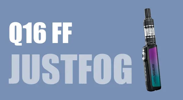 La cigarette électronique Justfog Q16 FF clignote 3 fois, indiquant un problème.