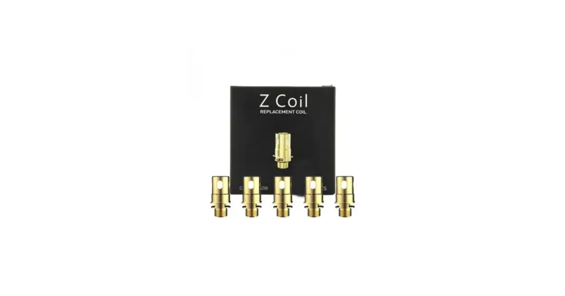 Boîte de résistances Z Coil pour Innokin Z80, avec cinq résistances dorées alignées.
