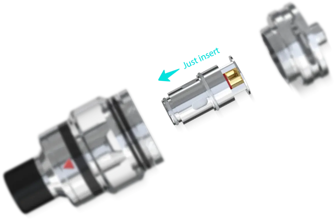 Pièce de rechange pour cigarette électronique : une résistance Eleaf 0.3 ohm prête à être insérée.
