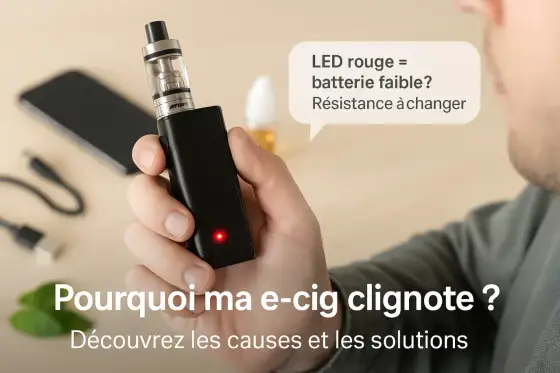 eGo AIO qui clignote sans vapeur ? Les vérifications à faire