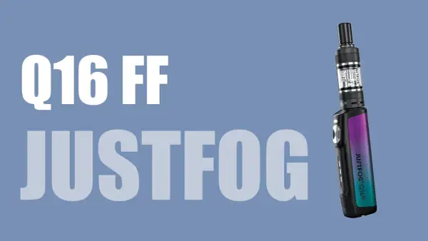 La cigarette électronique Justfog Q16 FF clignote 3 fois, indiquant un problème.
