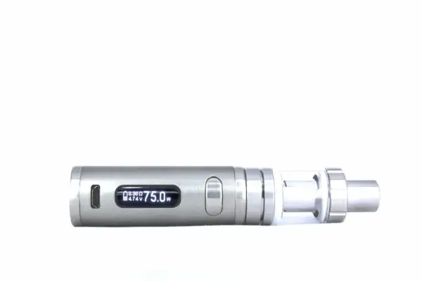 Cigarette électronique iStick Pico argentée, affichant 75.0W.
